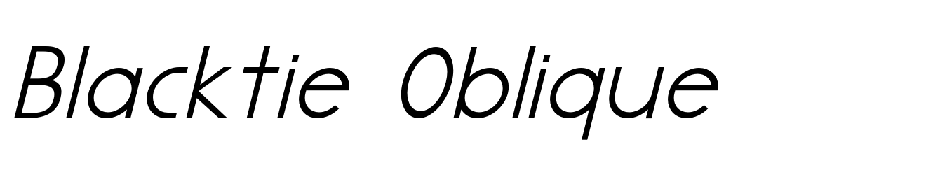 Blacktie Oblique